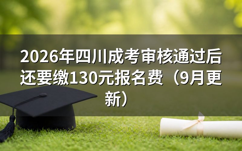 四川成考审核通过后要不要再缴费