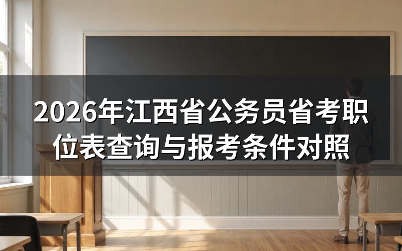 打开江西人事考试网查职位表,看到的是哪一次公告