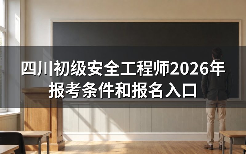 四川初级安全工程师去哪查报名公告