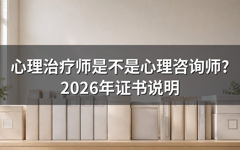 心理治疗师和心理咨询师,先分清楚