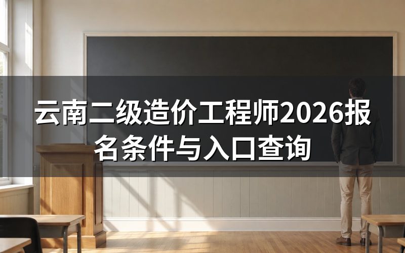 云南二级造价工程师报名,现在能查到什么