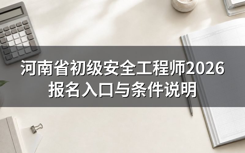 河南省初级安全工程师报名入口打开是什么样子