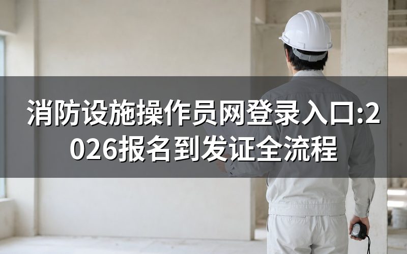 消防设施操作员网登录,账号在哪个网站里