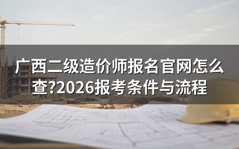 广西二级造价师报名官网,现在这个日子该查什么