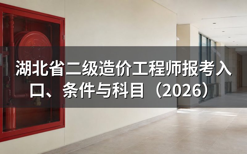 湖北二级造价工程师去哪查报名和考试公告