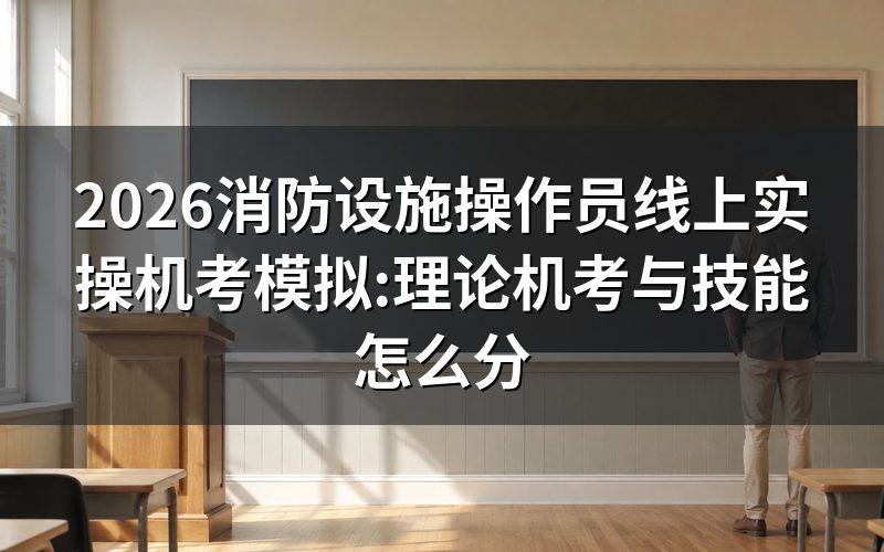 打开消防职业技能鉴定考试网,机考对应的是理论还是实操