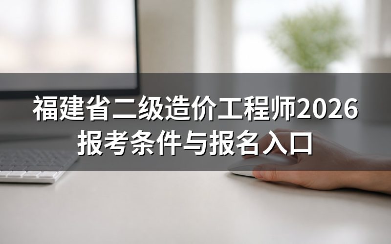 福建二级造价工程师报名入口,现在去查是什么状态