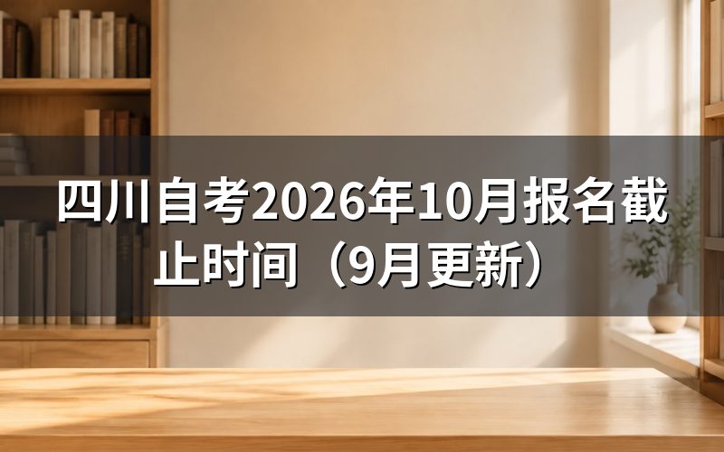 四川自考小自考报名截止时间怎么区分新老考生