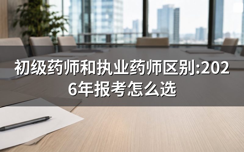 初级药师和执业药师,到底是不是一回事