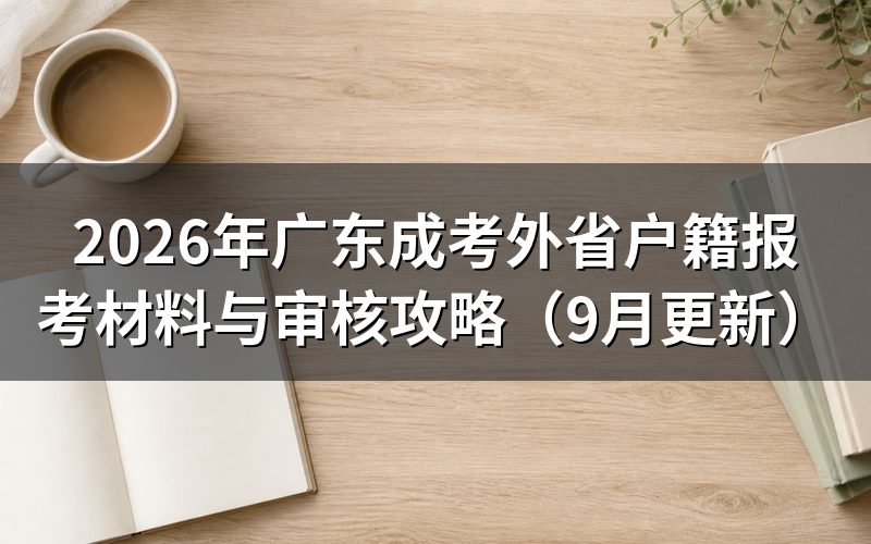 广东成考外省户籍报考怎么注册和缴费