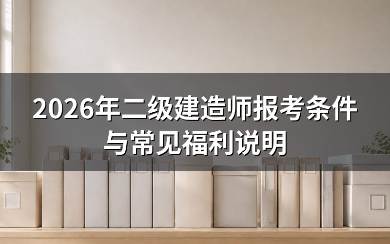 二级建造师是什么性质的证书?