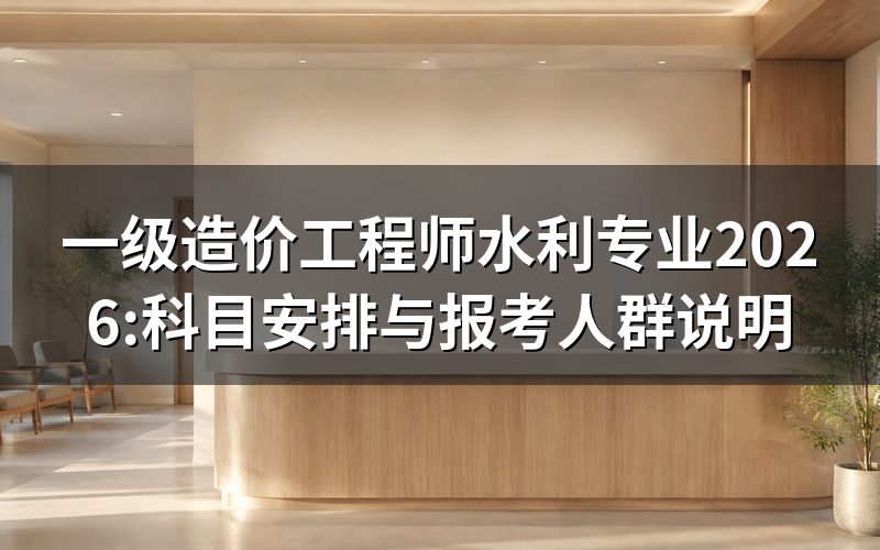 打开中国人事考试网,水利专业这栏现在是什么状态