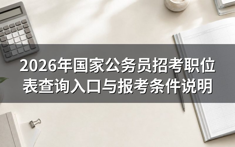 现在查2025年国考职位表能看到什么