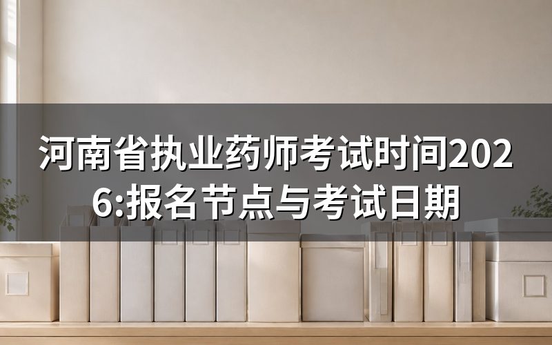 河南省执业药师考试时间,查中国人事考试网能看到什么