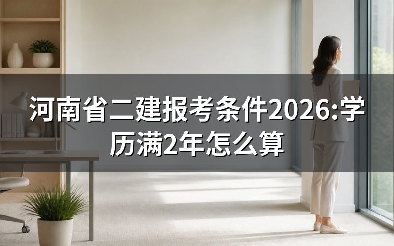 河南二建报考条件去哪查:9月份打开网站会看到什么