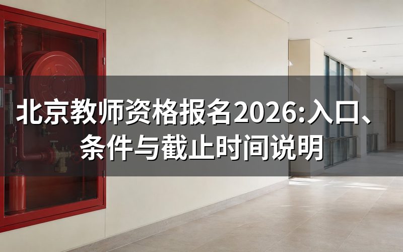 打开北京教师资格报名入口,现在看到的是什么