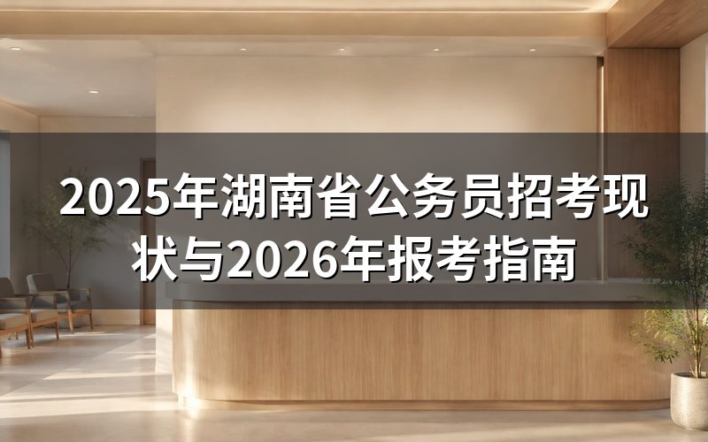 查2025年湖南省公务员招考,现在看到的是什么状态