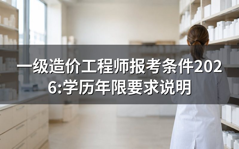 查一级造价工程师2026报考条件,先看这个网站现在显示什么