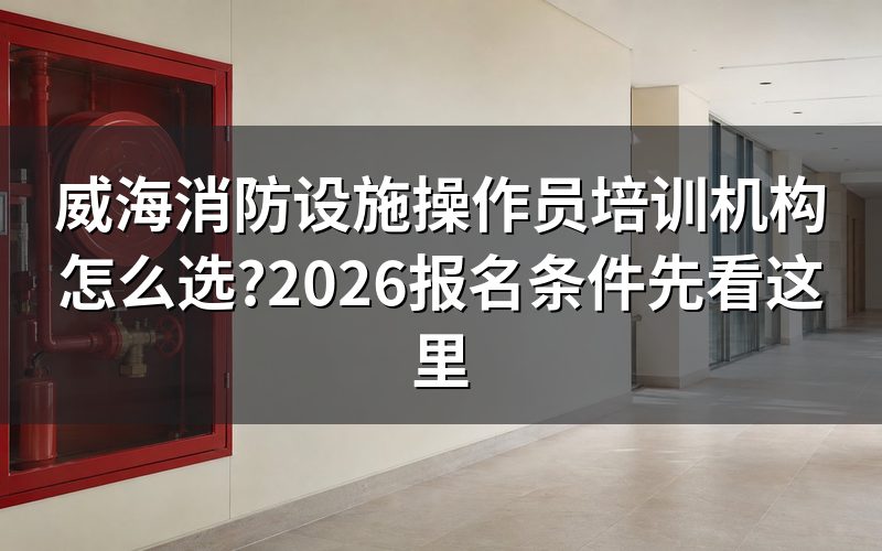 威海消防设施操作员培训机构去哪查,官方入口只有一个