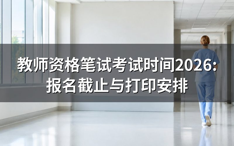 教师资格笔试考试时间去哪查