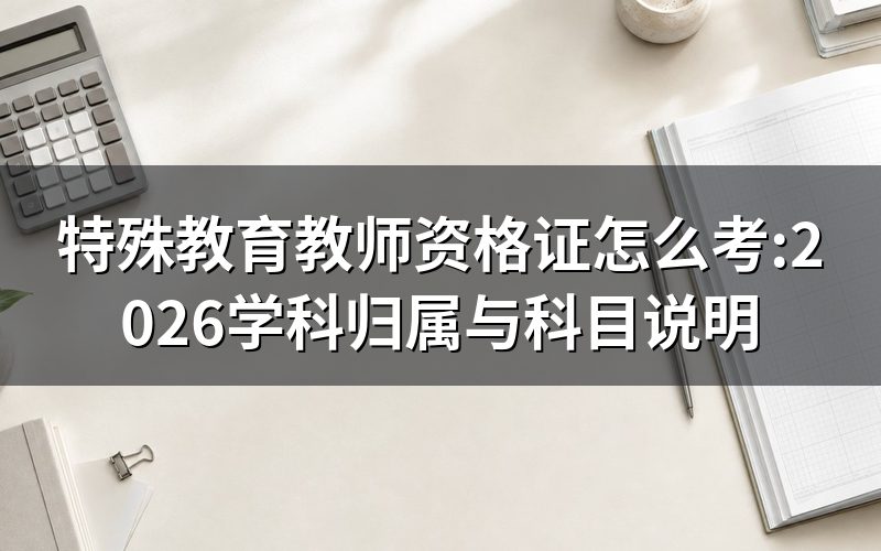 打开教师资格考试网查"特殊教育",能看到什么