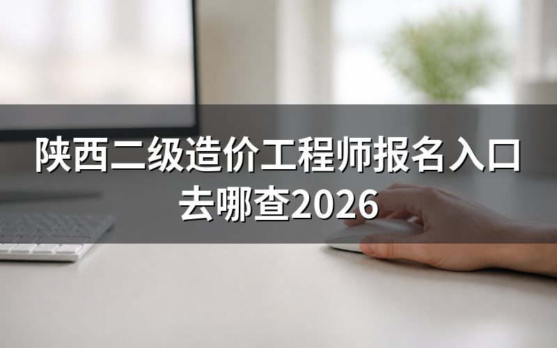 陕西二级造价工程师报名入口去哪查