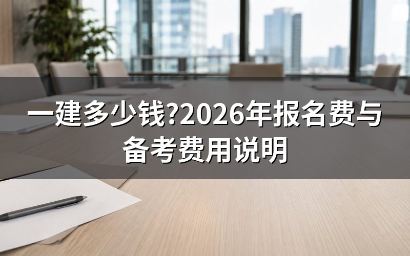 打开中国人事考试网,查一建到底要交多少钱