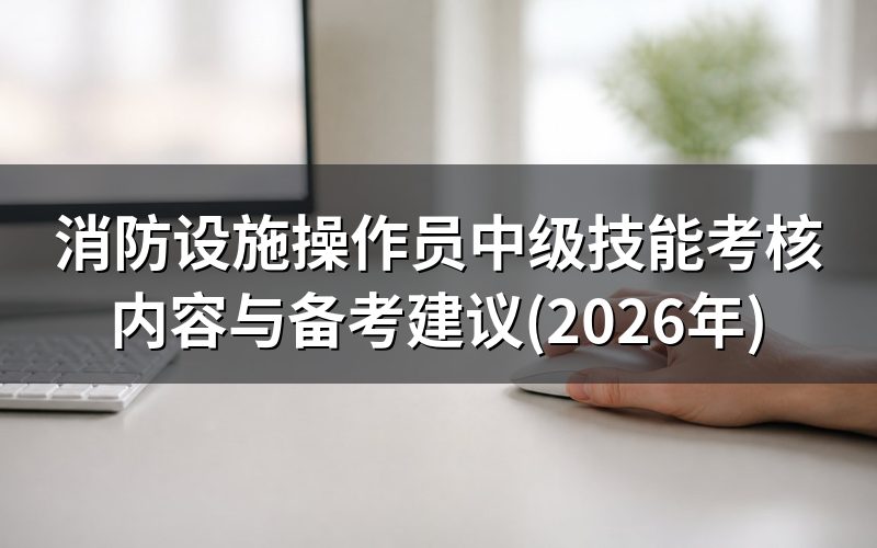 消防设施操作员是什么性质的证书?