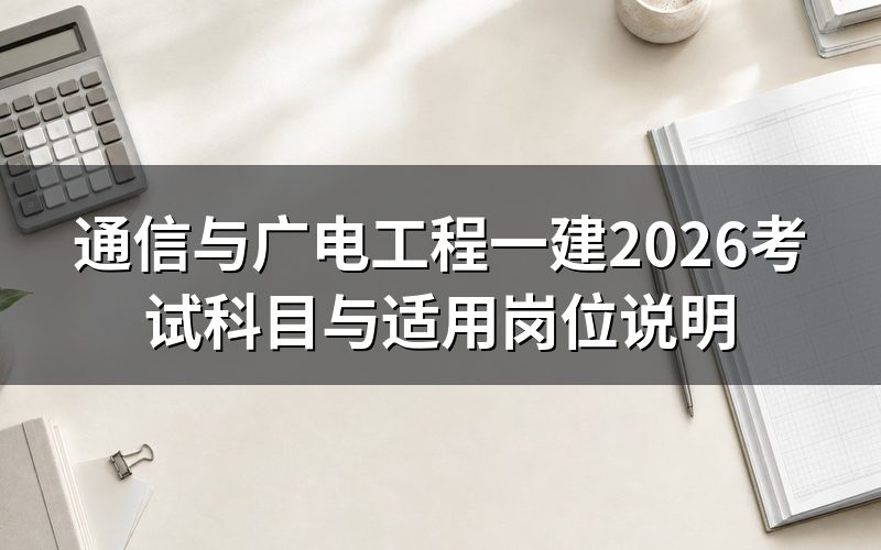 查通信与广电工程一建的报考安排,该去哪个网站看