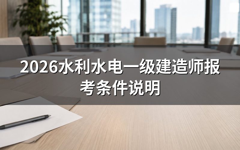 水利水电专业考一级建造师,现在报名通道是什么状态