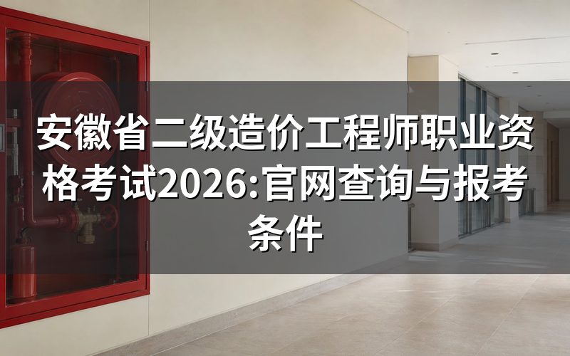 安徽省二级造价工程师职业资格考试,现在查官网能看到什么