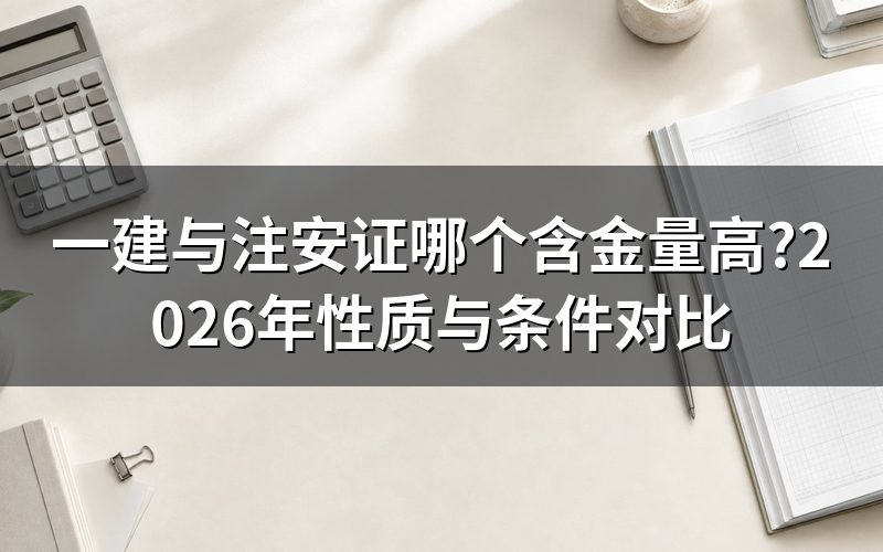 查'一建与注安证哪个含金量高',中国人事考试网现在显示什么