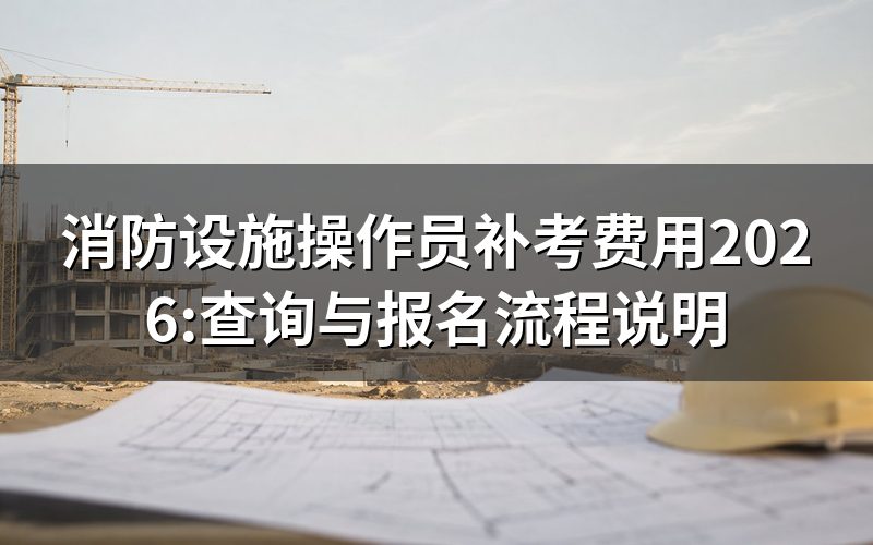查消防设施操作员补考费用,公告栏先看到什么
