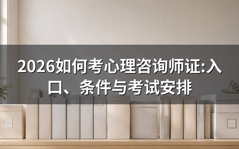 心理咨询师证要怎么考,先弄清楚现在是什么证