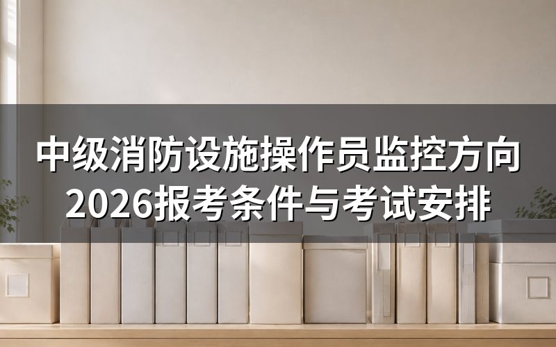 登录消防职业技能鉴定考试网,监控方向怎么选