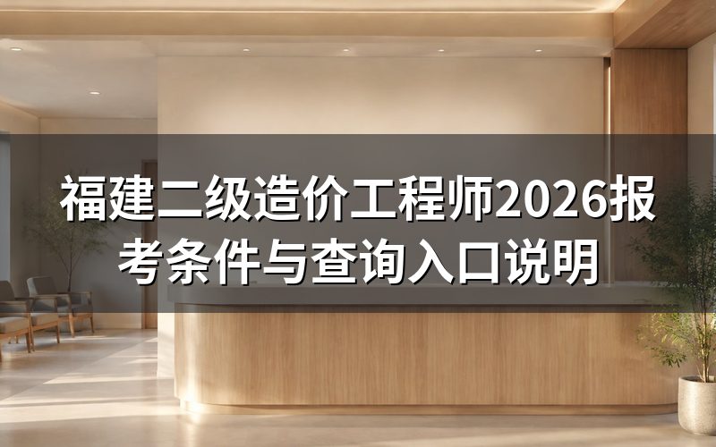 福建二级造价工程师去哪查最新公告