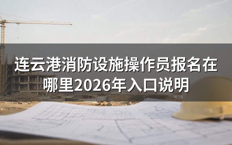 连云港消防设施操作员报名在哪里,先看这一个网站
