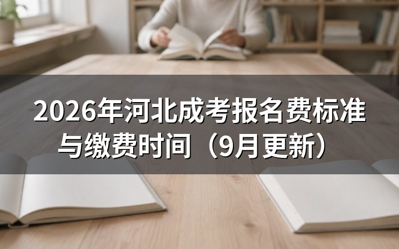 河北成考报名费标准与缴费时间怎么确定