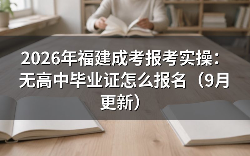 福建成考报考实操中无高中毕业证怎么审核