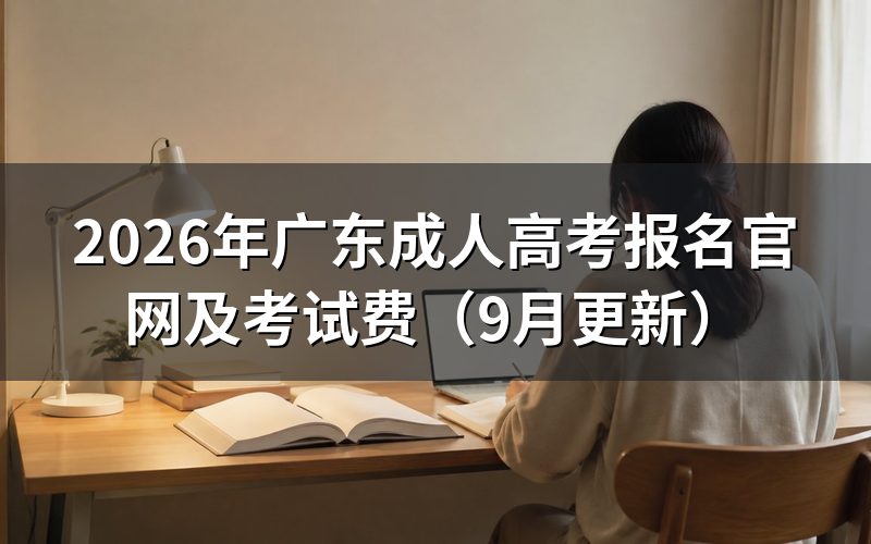 广东成人高考报名时间和办理步骤