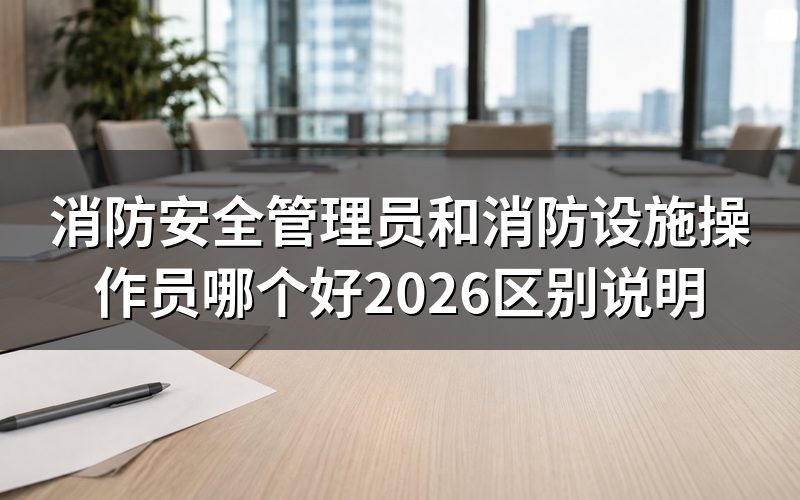 消防安全管理员和消防设施操作员是什么关系?