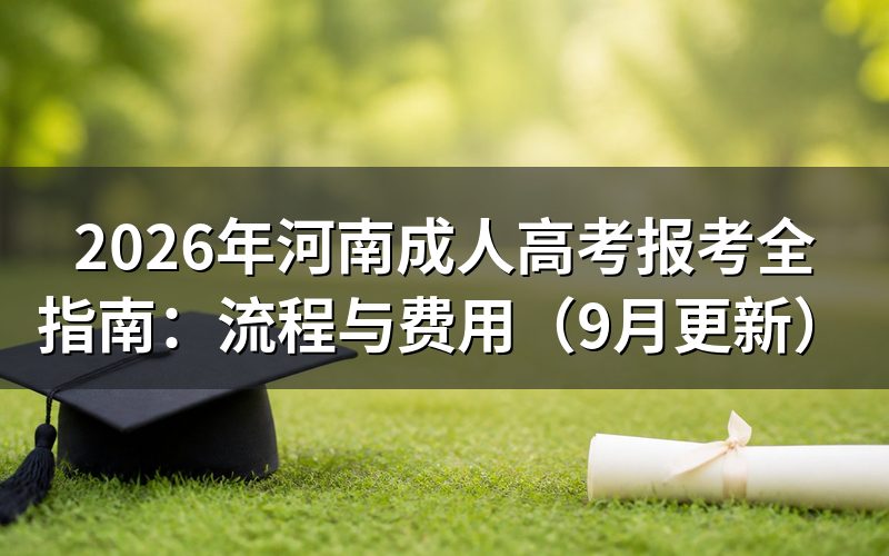 河南成人高考报考全指南怎么核验资格