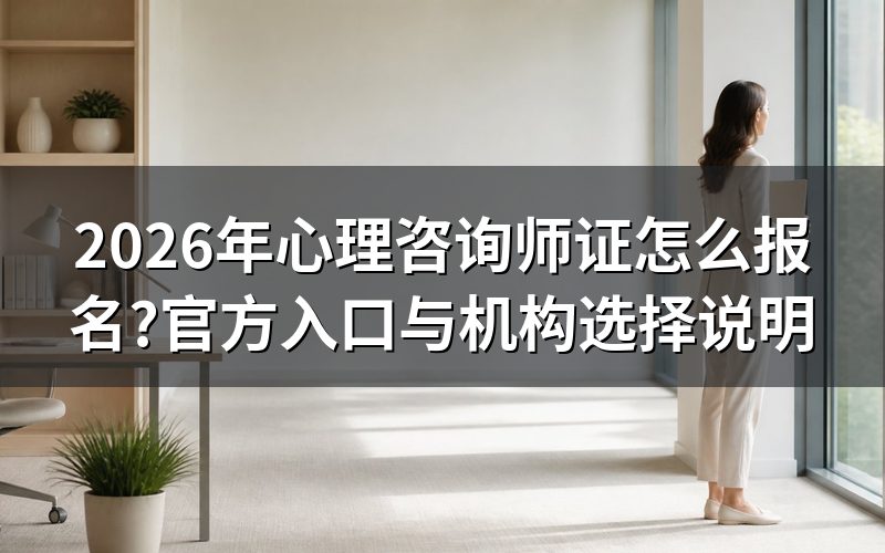 心理咨询师证书现在是什么性质?