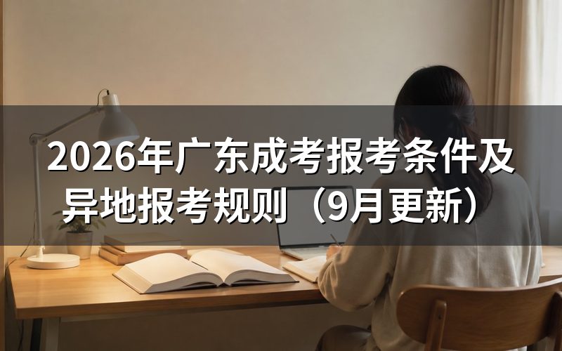 广东成考报考条件有哪些