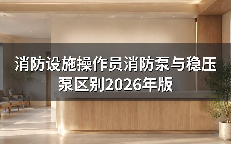 消防泵和稳压泵是同一套设备吗?