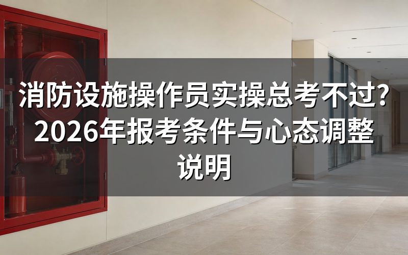 消防设施操作员是什么性质的证书?