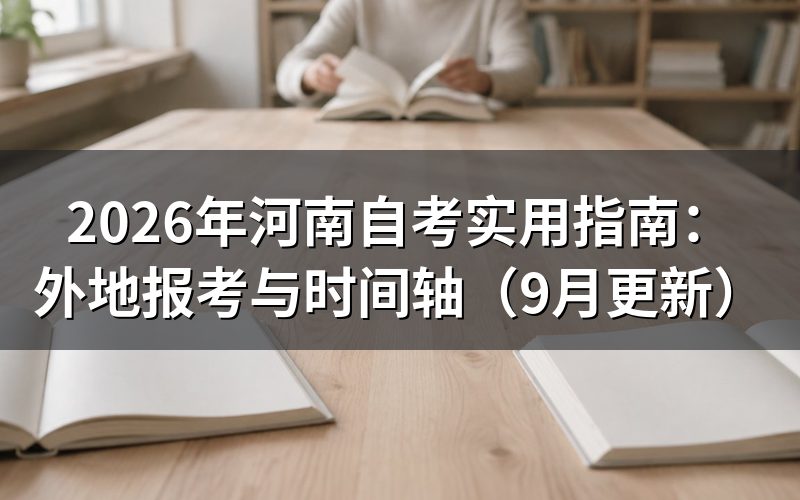 河南自考实用指南怎么完成报名缴费