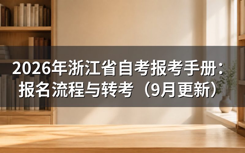 浙江省自考报考手册怎么完成注册缴费