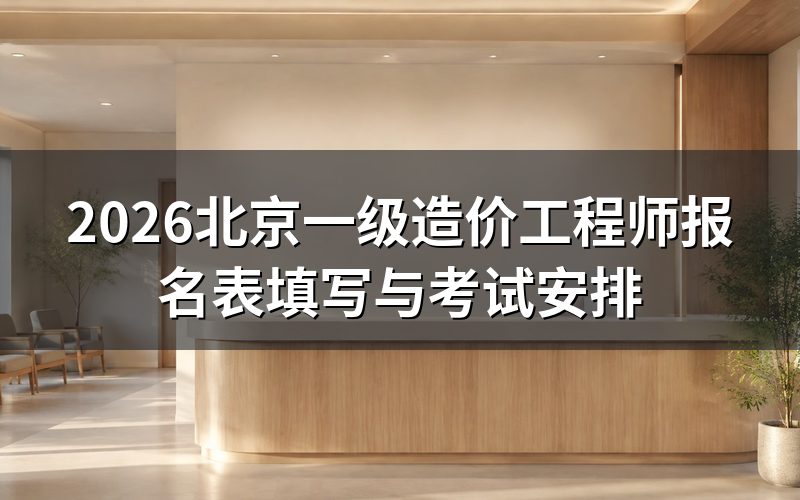 北京一级造价师报名,先核对报名表时间