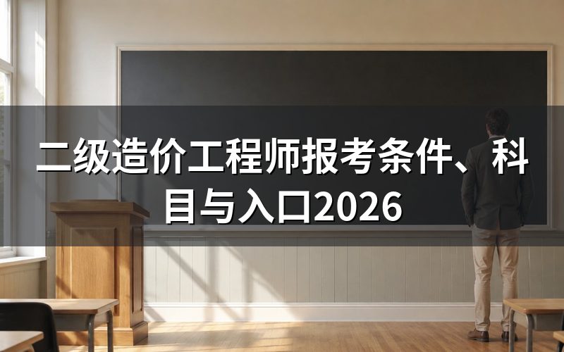 查二级造价工程师报考入口:今天打开官网能看到什么